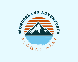 Adventure Mountain Lake logo design