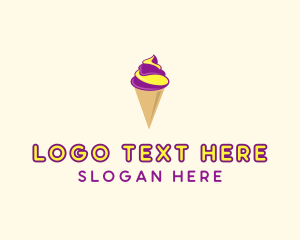 Cone - Gelato Ice Cream logo design