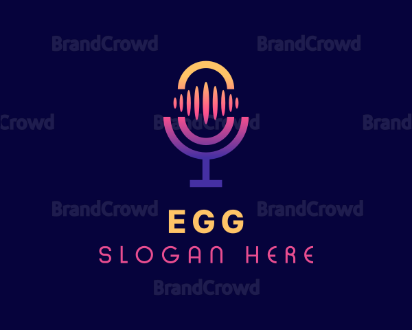 Gradient Mic Podcast Logo