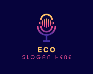 Gradient Mic Podcast Logo