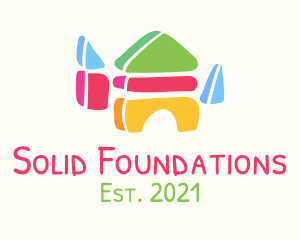Play - Preschool Building Block TOy logo design