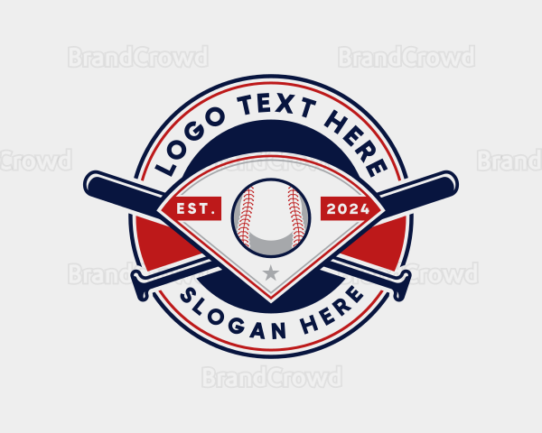 Baseball League Sports Logo