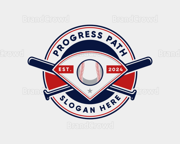 Baseball League Sports Logo