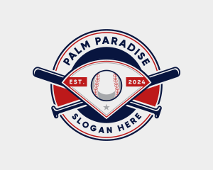 Baseball League Sports Logo