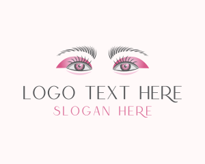 Girl - Cosmetic Beauty Eye logo design