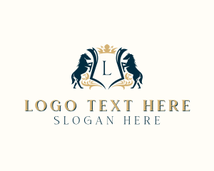 Elegant Horse Crest Logo