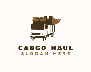 Delivery Truck Shipping logo design