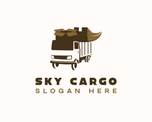 Delivery Truck Shipping logo design