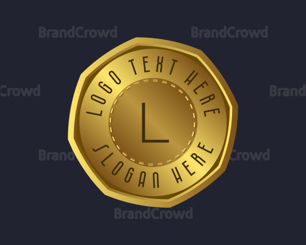 Gold Bank Currency Logo