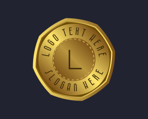 Banking - Gold Coin Currency logo design
