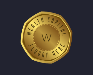 Gold Coin Currency logo design