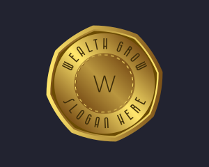 Gold Coin Currency logo design