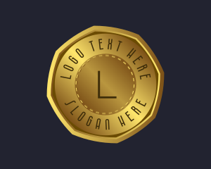 Gold Coin Currency Logo