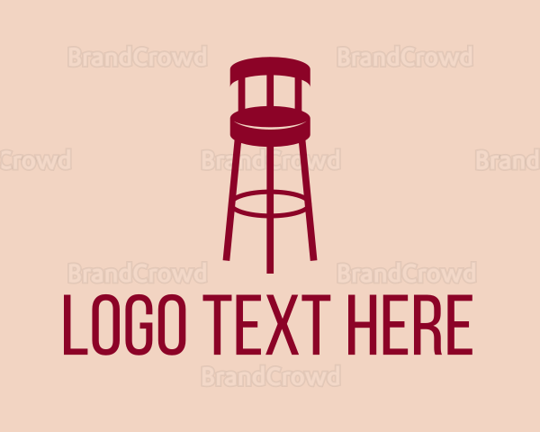 Red Bar Stool Logo