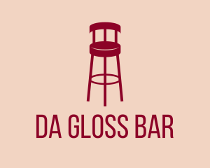 Red Bar Stool  logo design