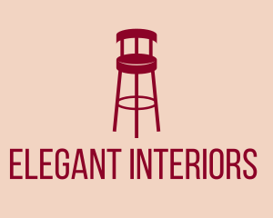 Red Bar Stool  logo design