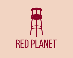 Red Bar Stool  logo design