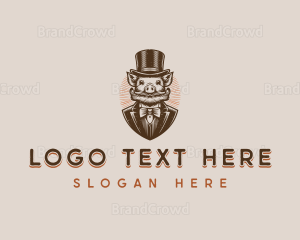 Victorian Pig Suit Logo