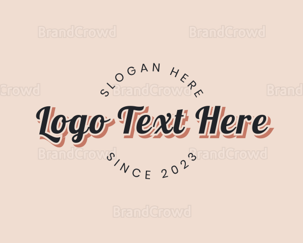 Round Casual Business Logo