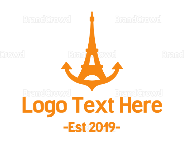 Anchor Eiffel Tower Logo