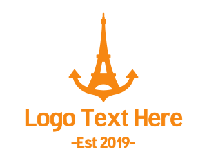 Anchor Eiffel Tower Logo