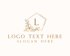 Pentagon - Floral Event Flower logo design