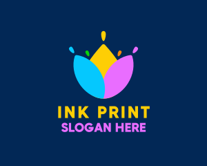 Print - Flower Printing Service logo design