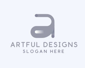 Professional Brand Letter A logo design