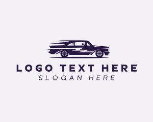 Rideshare - Fast Purple Car logo design