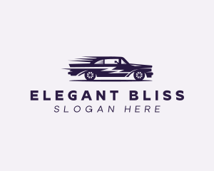 Supercar - Fast Purple Car logo design