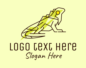 Gecko - Iguana Exotic Adventure logo design