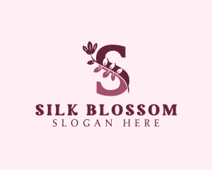 Natural Floral Letter S logo design