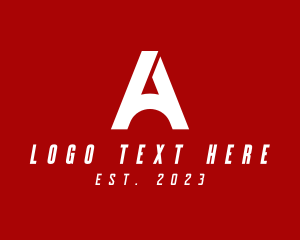 White - Modern Professional Letter A Business logo design