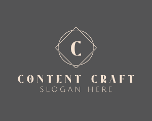 Geometric Minimalist Artisan logo design