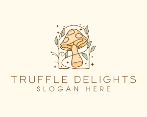 Truffle - Mushroom Psychedelic Fungi logo design