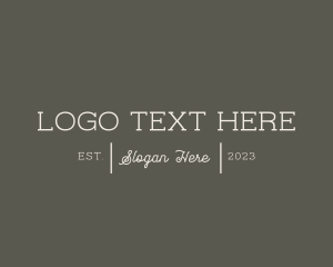 Photographer - Elegant Clothing Brand logo design