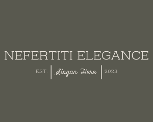 Elegant Clothing Brand logo design