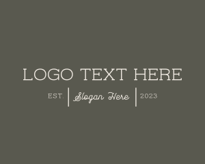 Elegant Clothing Brand Logo