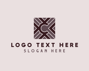 Floorboards - Floor Tile Parquet logo design
