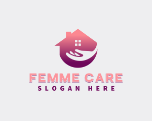 Home Care Charity Hand logo design