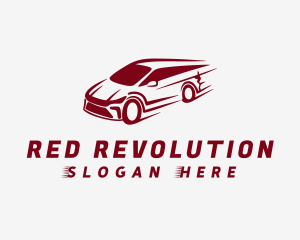 Red Car Speed logo design