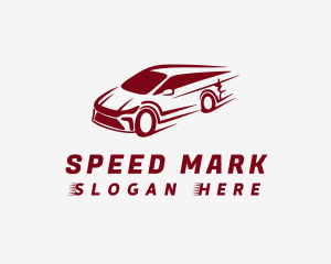 Red Car Speed logo design