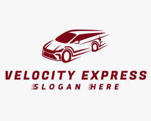 Red Car Speed logo design