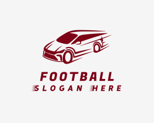 Supercar - Red Car Speed logo design