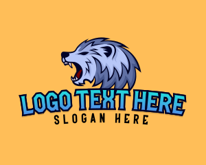 Predator - Angry Wolf Fangs logo design