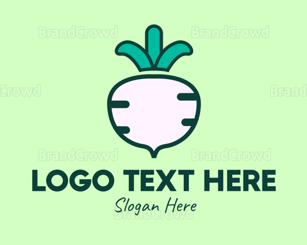 Turnip Vegetable Farm Logo