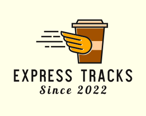 Coffee Drink Express Delivery logo design