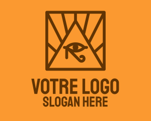 Brown Eye of Horus Logo
