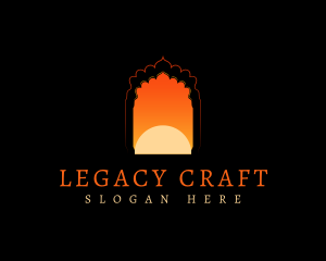 Heritage - Indian Traditional Archway logo design