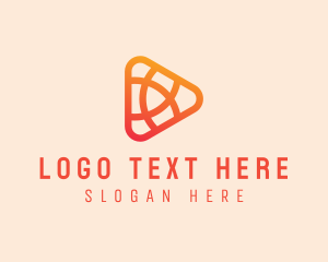 Vlogger - Entertainment Media Player logo design